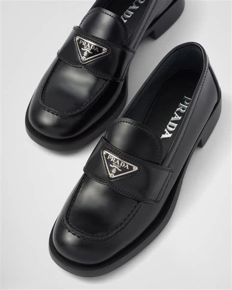 prada loafer replica|unlined brushed leather loafers prada.